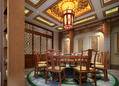 浙江中式古典风格家居装修设计效果图