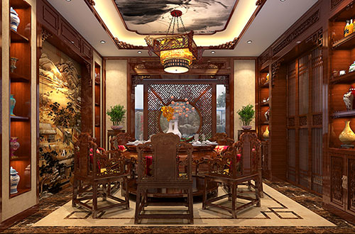 浙江温馨雅致的古典中式家庭装修设计效果图