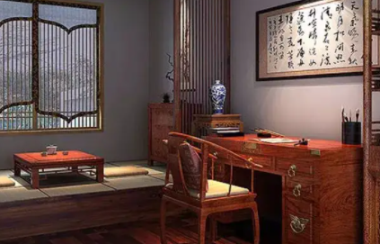 浙江书房中式设计美来源于细节